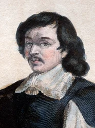 Portræt af Eustache Le Sueur eller Lesueur (1617-1655), fransk maler.