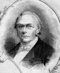 Portræt af Francois Jules Devinck (1802-1878), fransk industrimand og politiker. Indgravering i "" Le Monde Illustré"" nr. 262 af 19. april 1862.