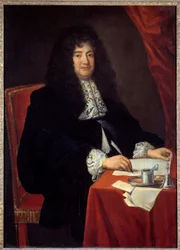 Portræt af Francois Michel Le Tellier, Marquis de Louvois (1639 - 1691), fransk politiker. Anonymt maleri fra det 17. århundrede. Museet i Versailles.