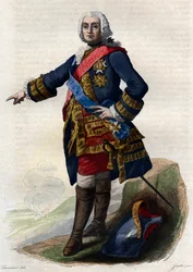 Portræt af Francois de Chevert (1695-1769), fransk general.