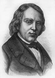 Portræt af François Vincent Raspail (1794-1878), fransk biolog, kemiker og politiker.