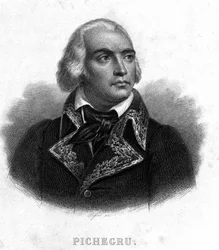 Portræt af general Charles Pichegru (1761 - 1804) - i "" Revolution francaise"" af Thiers. 19. århundrede