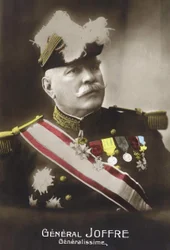 Portræt af general Joseph Joffre (1852 - 1931).