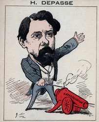 Portræt af Hector Depasse (1842-1911) fransk politiker - i "Les Hommes d