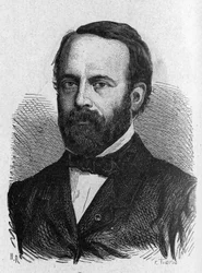 Portræt af Henri Sainte-Claire Deville (1814 - 1876) - i "" Album of Science; berømte lærde; Store opdagelser””” 1896.
