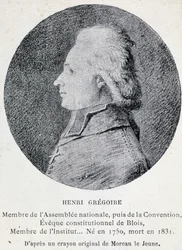 Portræt af Henri kendt som Abbe Gregoire (1750-1831), fransk gejstlig og politiker