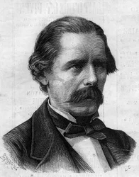 Portræt af Henry Thompson (1820-1904), engelsk læge, kirurg hos Napoleon III. Indgravering i "" Le Monde Illustré"" nr. 825 af 1. februar 1873.