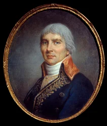 Portræt af Jacques Francois Coquille dit Dugommier (1738-1794). Anonymt maleri af den franske skole