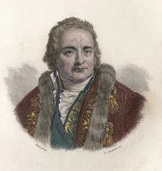 Portræt af Jean Antoine (Jean - Antoine) Chaptal, greve af Chanteloup (1756-1832), fransk kemiker og politiker. I "" Portrætter af nyttige mænd""