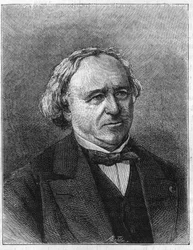 Portræt af Jean Baptiste (Jean-Baptiste) Dumas (1800-1884) fransk kemiker, grundlægger af Central School of Arts and Manufactures i 1832.