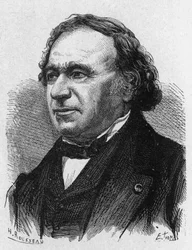 Portræt af Jean Baptiste Dumas (1700 - 1884) - i "" Album of Science; berømte lærde; Store opdagelser””” 1896.