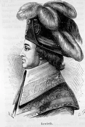 Portræt af Jean François Rewbell (eller Reubell), fransk politiker (1747 - 1807) - i ""L