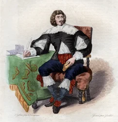 Portræt af Jean Louis Guez de Balzac (1597-1654), fransk forfatter.