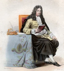 Portræt af Jean Racine (1639-1699), fransk dramatiker.