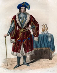 Portræt af John of Orleans, greve af Dunois (Bastard of Orleans) (1402-1468).