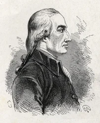 Portræt af Joseph Black (1761 - 1799), britisk fysiker og kemiker (opdagelse af magnesia) - i "" Album of Science; berømte videnskabsmænd; Store opdagelser””” 1896.