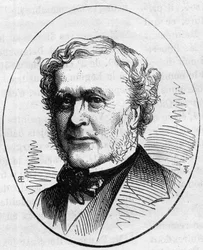 Portræt af Joseph Louis Duc (1802-1879), fransk arkitekt. Indgravering i "" Le Monde Illustré"" nr. 890 af 2. maj 1874.