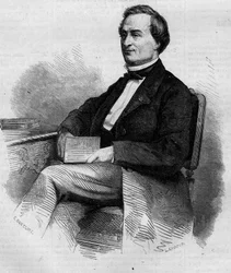 Portræt af Louis Bernard Bonjean (1804-1871), fransk magistrat og senator. Indgravering i "" Le Monde Illustré"" nr. 309 af 14. marts 1863.