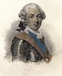 Portræt af Louis Jean Marie de Bourbon, hertug af Penthievre (1725-1793), storadmiral og mecene francais. i "Portraits des Hommes Useful".