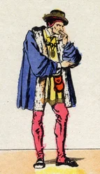 Portræt af Louis XI (1423-1483), konge af Frankrig.