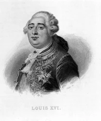 Portræt af Louis XVI - i "" Revolution francaise"" af Thiers. 19. århundrede