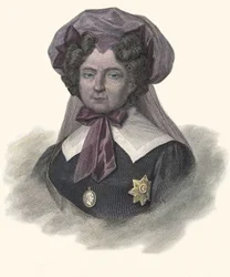 Portræt af Maria Federovna, prinsesse af Wurtimberg (1759-1828), imperator af Rusland. i ""Portrætter af nyttige mænd""