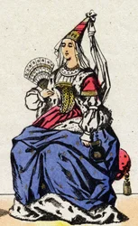 Portræt af Maria af Anjou, dronning af Frankrig (1404-1463), kone til Charles VII.