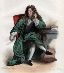 Portræt af Nicolas Boileau Despreaux (1636-1711), fransk digter og kritiker.