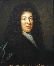 Portræt af Philippe Quinault (1635-88) 1670