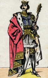 Portræt af Philippe VI af Valois (1294 - 1350), konge af Frankrig.