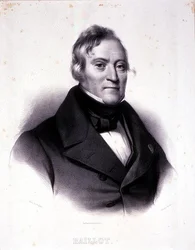Portræt af Pierre Baillot (1771-1842) graveret af Julien (litho)