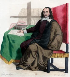 Portræt af Pierre Corneille (1606-1684), fransk dramatiker.