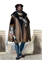 Portræt af Pierre de Ronsard (1524-1585), fransk digter.