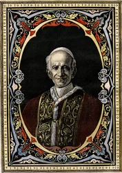 Portræt af pave Leo XIII (Leone XIII, Gioacchino Pecci
