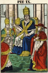 Portræt af pave Pius IX (1792 - 1878)