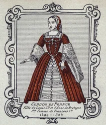Portræt af dronning Claude af Frankrig (1499-1524)