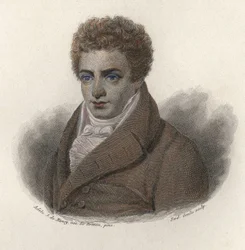 Portræt af Robert Fulton (1765-1815), amerikansk ingeniør. I "" Portrætter af nyttige mænd""