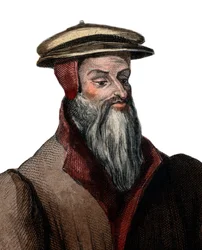 Portræt af Robert I Estienne (Robert Stephens) (1503-1559), fransk trykker.