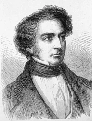 Portræt af Robert Stephenson (1803 - 1859) - i "" Album of Science; Illustrøse Lærde; Store opdagelser””” 1896.