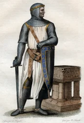 Portræt af Rollo (Robert 1.) (860-ca. 927-933), vikingleder og hertug af Normandiet.