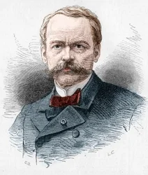 Portræt af Theodore Barriere (1823-1877), fransk dramatiker. Indgravering i "" Le Monde Illustré"" nr. 1071 af 20. oktober 1877.