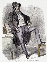 Portræt af Vautrin (figur inspireret af Vidocq) - i "Kurtisanernes pragt og elendighed" af Balzac.