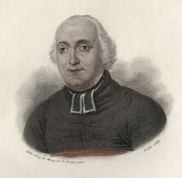Portræt af Abbe Carron (1760-1820), biograf, fransk moralsk forfatter. i "Portraits des Hommes Useful".