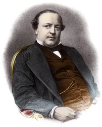 Portræt af den franske advokat Charles Alexandre Lachaud (1818-1882) - Indgravering af det 19. århundredes privatsamling