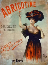 Reklameplakat for Abricotine, lavet af P. Garnier, Paris