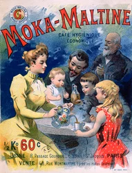 Reklameplakat for Moka-Maltine-kaffe, ca. 1900