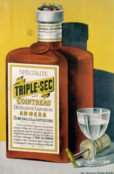 Plakat reklame Triple Sec Cointreau lavet i Angers