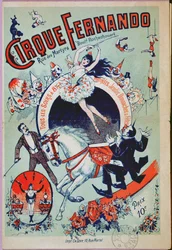 Plakat, der reklamerer for Fernando Circus, Paris
