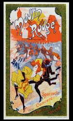 Plakat, der reklamerer for Moulin Rouge, ca. 1890-1900
