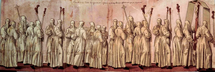 Procession af de hvide bodsmænd eller Henrik III